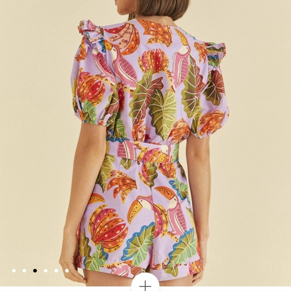 Farm Rio Lilac Romper - Picture 13 of 15